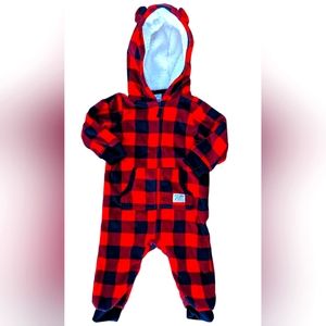 Carter's baby plaid coverall size 12 months